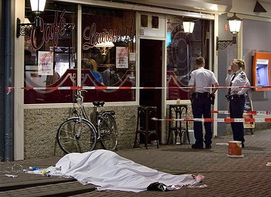 Strzelanina w Holandii - 1 osoba zabita, 3 ranne