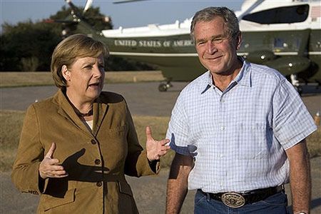 Bush i Merkel za dyplomatycznym rozwiązaniem ws. Iranu