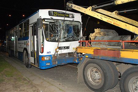 6 osób rannych po zderzeniu dwóch trolejbusów