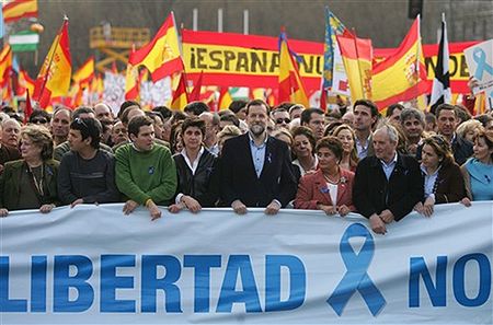Hiszpańskie protesty przeciwko wojnie w Iraku