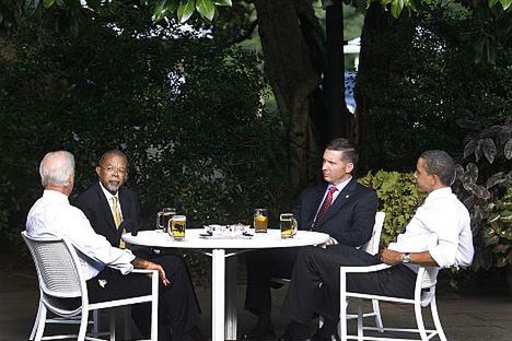 Spotkanie przy piwie w Białym Domu
