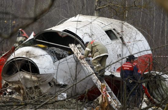 Fragment Tu-154 na cudownym obrazie Matki Bożej