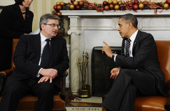 Komorowski po spotkaniu z Obamą. "Jesteśmy zadowoleni"