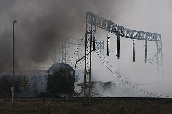 Milionowe straty po zderzeniu pociągów w Białymstoku