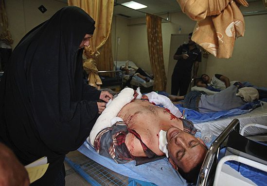 Tragiczny poranek w Iraku - kamikadze zabił 59 osób