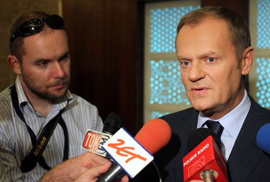 Tusk: jestem bardzo zadowolony z pracy Grasia