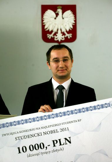 Najlepszy polski student otrzymał Nobla