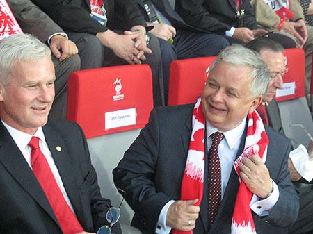 Lech Kaczyński: jestem dumny z piłkarzy