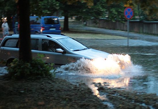 Nawałnica nad Łodzią - 22 litry wody na metr kwadratowy