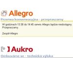 Allegro: przerwa konserwacyjna