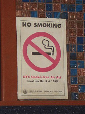 Zakaz palenia w barach i restauracjach