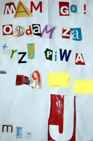 Porwał "piłkarza" i żądał trzech piw okupu