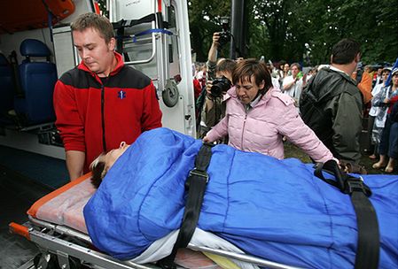 Głodująca pielęgniarka zasłabła przed siedzibą rządu