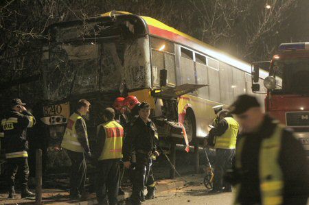 32 osoby ranne w wypadku autobusu w Warszawie