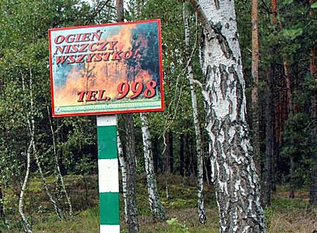 Trzeci stopień zagrożenia pożarowego w lasach w całym kraju