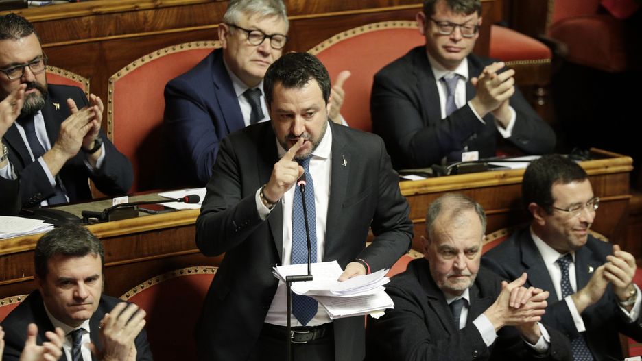 Matteo Salvini, były wicepremier.