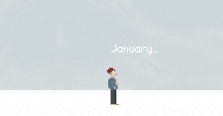 January - im bardziej pada śnieg...