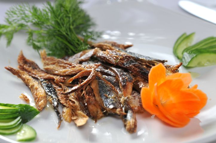 Anchois w oleju w puszce, odsączone