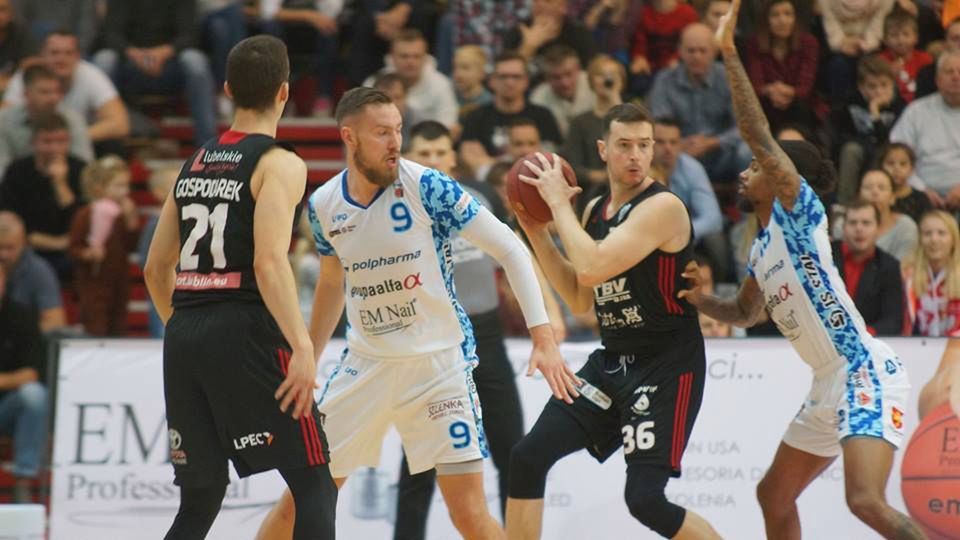 na zdjęciu: koszykarze Polpharmy Starogard Gdański i Startu Lublin