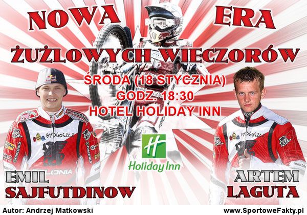 Plakat promujący Żużlowy Wieczór