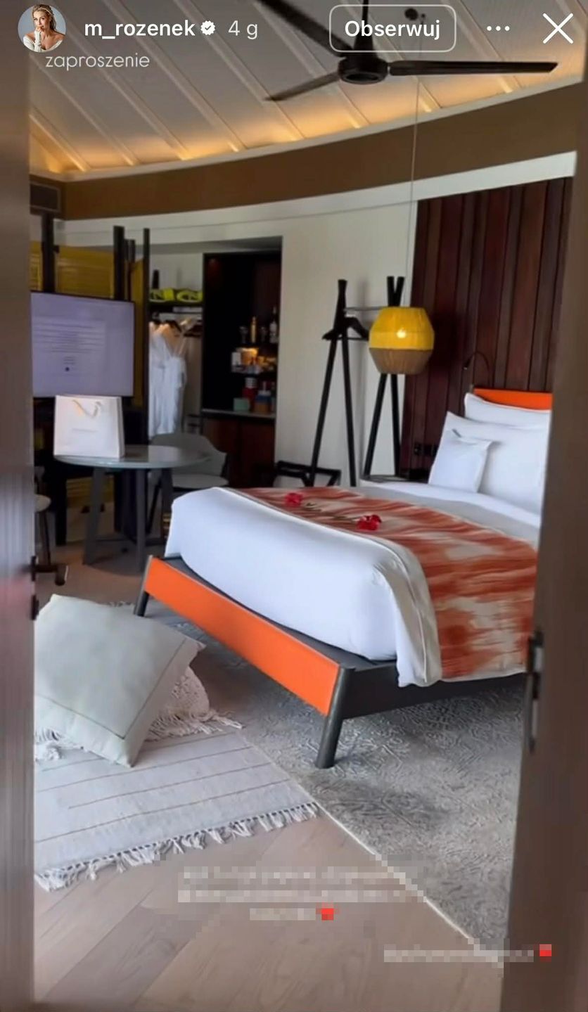 Małgorzata Rozenek nadaje z kurortu na Malediwach