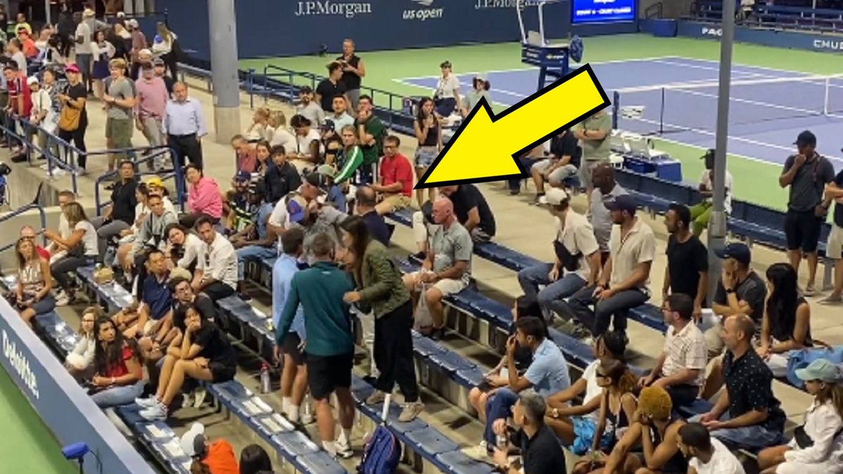 Twitter / Awantura na trybunach US Open