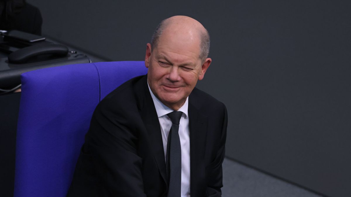 BERLIN, GERMANY - JANUARY 31: German Chancellor Olaf Scholz attends debates about the 2024 federal budget at the Bundestag on January 31, 2024 in Berlin, Germany. The Bundestag, Germany's parliament, is debating the new budget, which had to be radically curtailed following a Constitutional Court ruling late last year, for a second day. (Photo by Sean Gallup/Getty Images)