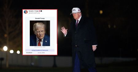 Trump chce zostać prezydentem Wenezueli? Opublikował grafikę