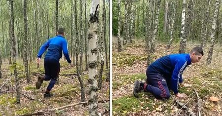 Szedł przez las. Nagle zaczął biec. "Z daleka go dojrzałem"