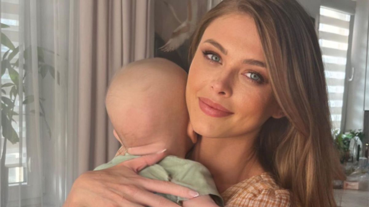 Joanna Opozda z synkiem Vincentem