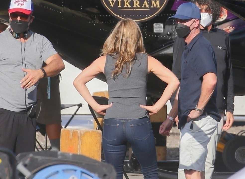 Jennifer Aniston na planie "Murder Mystery 2" 
