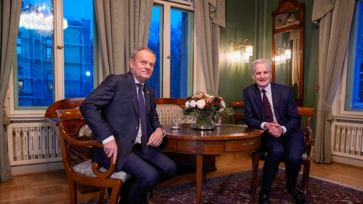 Donald Tusk i Jonas Gahr Store 