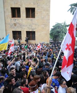 Protesty w Tbilisi. Gruzińskie organizacje pozarządowe nie podporządkują się "rosyjskiemu prawu"