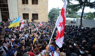 Protesty w Tbilisi. Gruzińskie organizacje pozarządowe nie podporządkują się "rosyjskiemu prawu"
