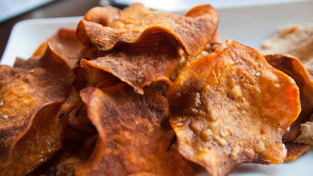 Chipsy z batatów bez dodatku soli