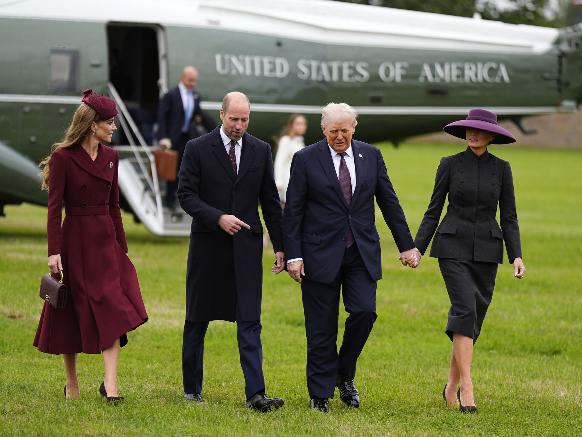 Royalsi witają Trumpów w Wielkiej Brytanii