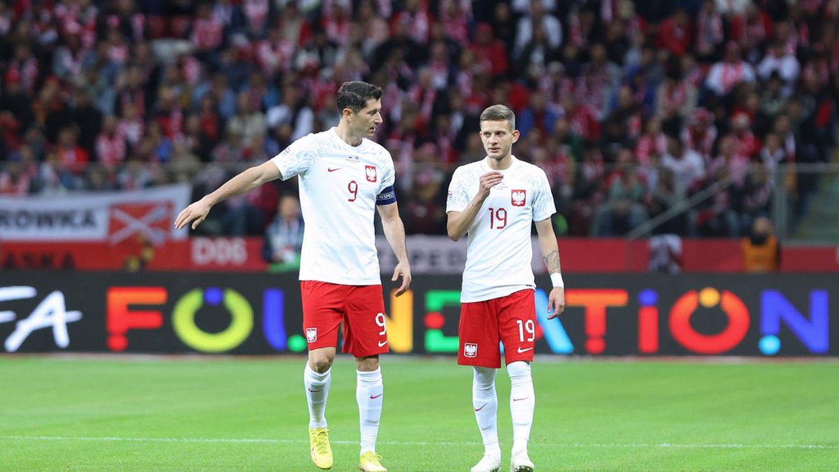 Robert Lewandowski i Sebastian Szymański