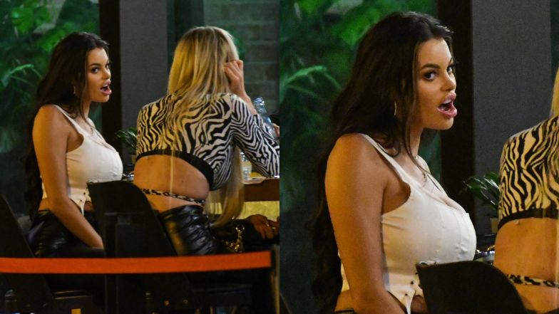 Justyna Gradek i Magdalena Lubacz imprezują nocą