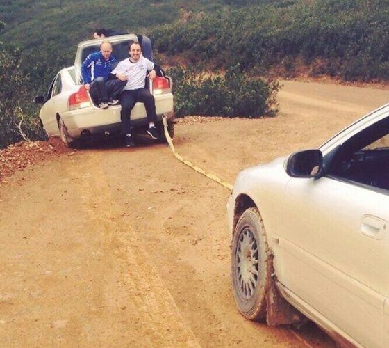 Robert Kubica na zapoznaniu z trasą / fot. Twitter @DovenbyHall