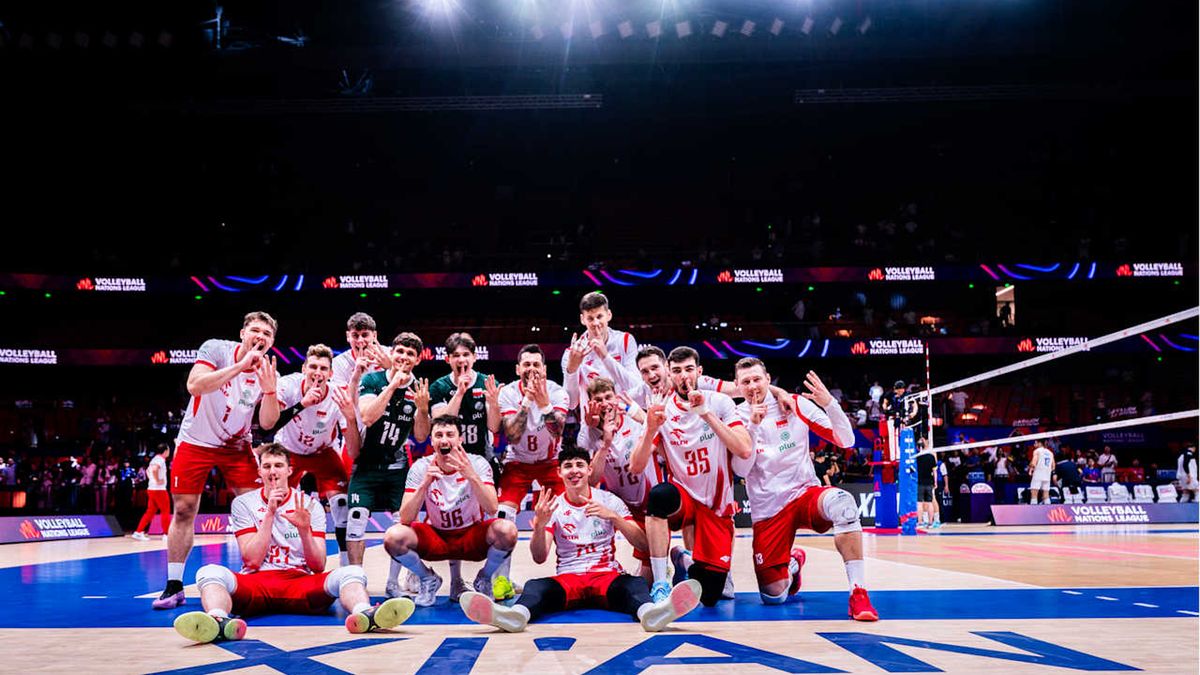 Materiały prasowe / VolleyballWorld / Na zdjęciu: reprezentacja Polski 