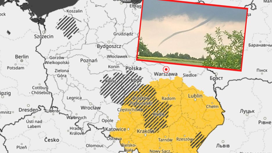 Zalążek trąby powietrznej był widziany na Lubelszczyźnie