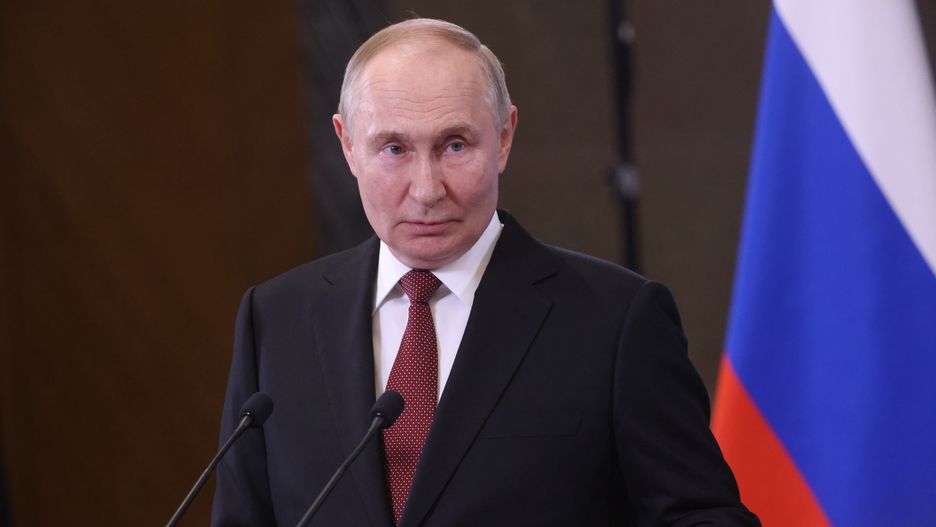 ASTANA, KAZAKHSTAN - JULY 4: (RUSSIA OUT) Russian President Vladimir Putin gestures during his press conference after the end of the SCO Summit on July 4, 2024 in Astana, Kazakhstan.The 24th Extended Summit of Shanghai Cooperation Organization (SCO) gathered leaders and representatives of China, Turkey, India, Belarus, Russia, Kazakhstan, Kyrgyzstan, Mongolia, Uzbekistan,Tajikistan, Pakistan, Azerbaijan, Iran, Quatar, Turmenistan, UAE, UN, CIS and SCTO. (Photo by Contributor/Getty Images)