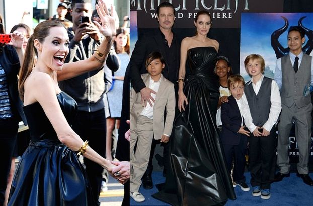 Angelina i Brad z dziećmi na premierze "Czarownicy"! (ZDJĘCIA)