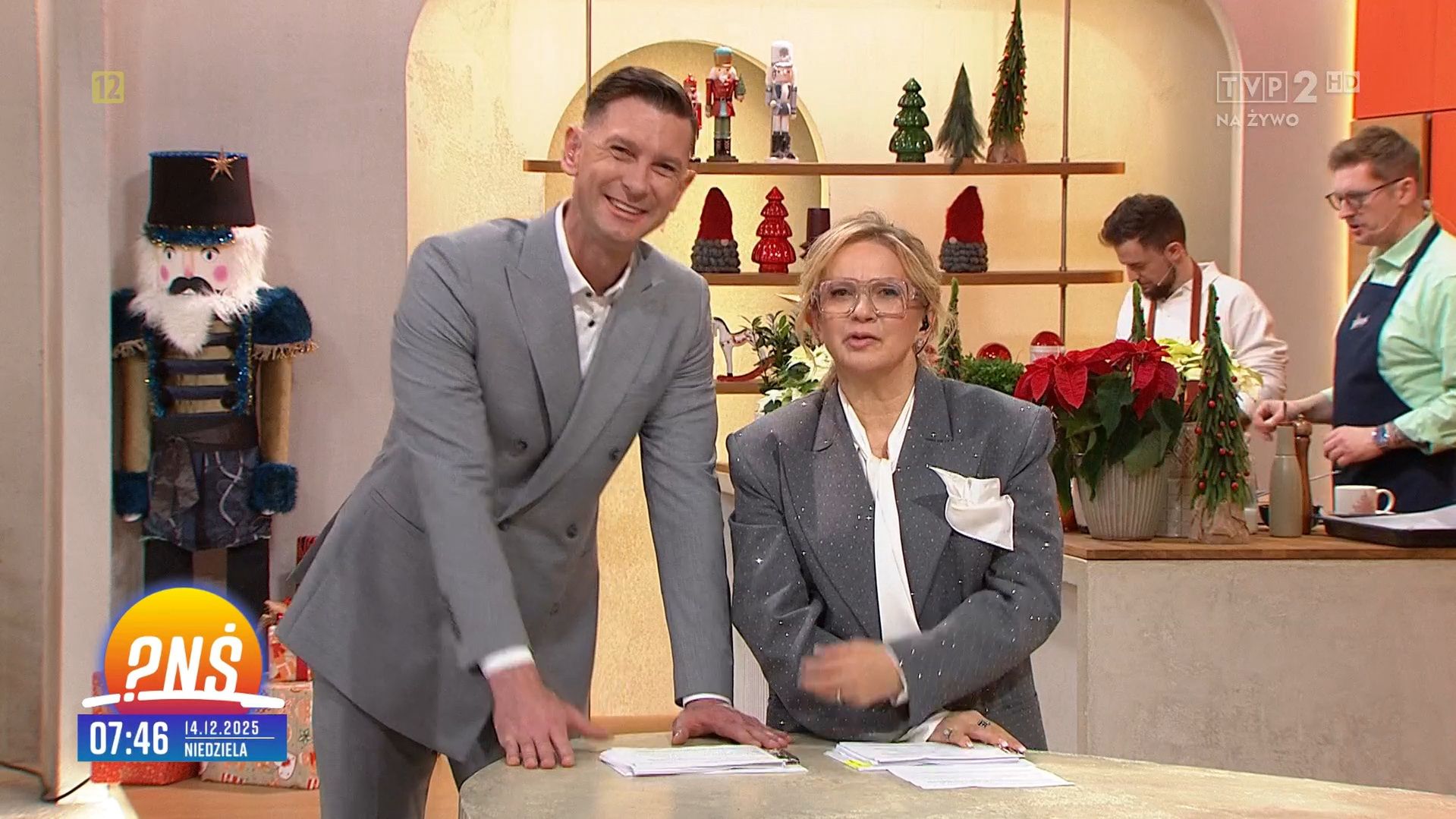 Łukasz Kadziewicz i Marzena Rogalska w "Pytaniu na śniadanie"