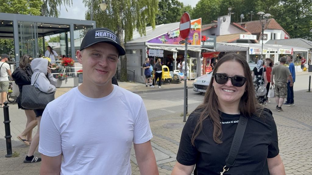 Jarosław i Makieta pierwszy raz są w Polsce, w Mielnie.