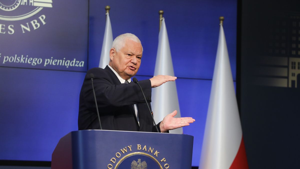 Adam Glapi�ski
Warszawa, 06.10.2022. Prezes Narodowego Banku Polskiego Adam Glapi�ski podczas konferencji prasowej dot. oceny bie��cej sytuacji ekonomicznej w Polsce, 6 bm. w Centrali NBP w Warszawie. (ad) PAP/Albert Zawada
Albert Zawada
gospodarcza, gospodarka, konferencja, narodowy bank polski, nbp, sytuacja