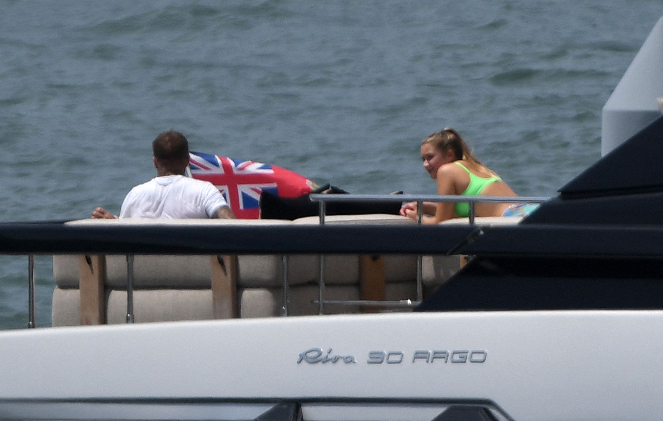 Beckhamowie na jachcie