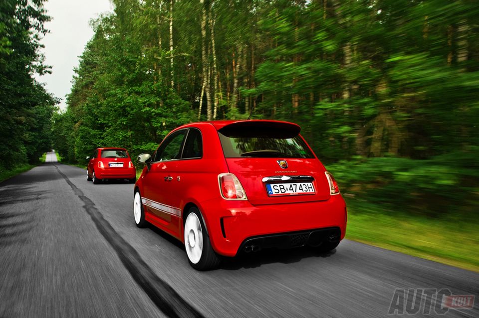 Abarth 500 esseesse & Fiat 500 1,2 Sport w trasie [test autokult.pl] 12