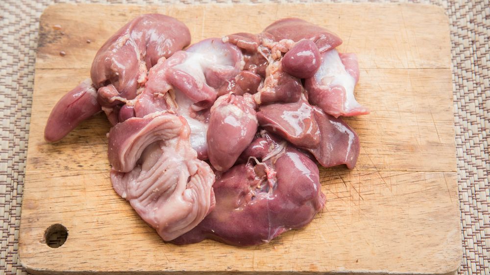 Surowe podroby drobiowe