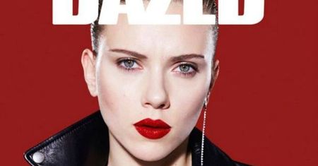 "Ostra" Scarlett Johansson w skórzanej kurtce na okładce magazynu!